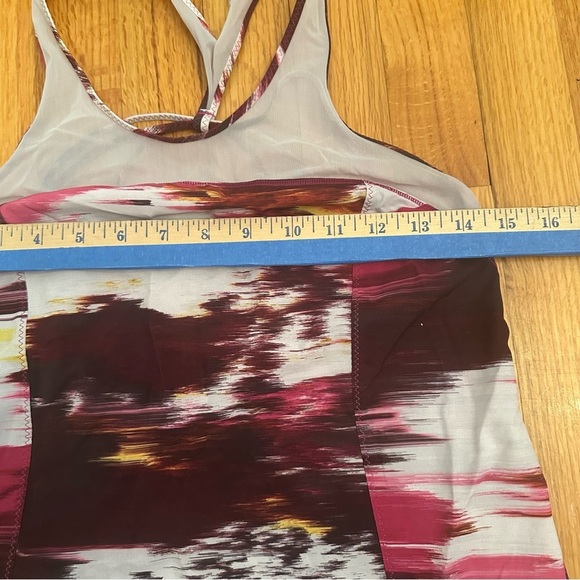 Lululemon 5 Mile Singlet pink Duck Sauce Pink Brown White(k11) - Picture 10 of 13